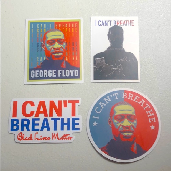 George Floyd I can’t Breathe Stickers - Picture 1 of 5